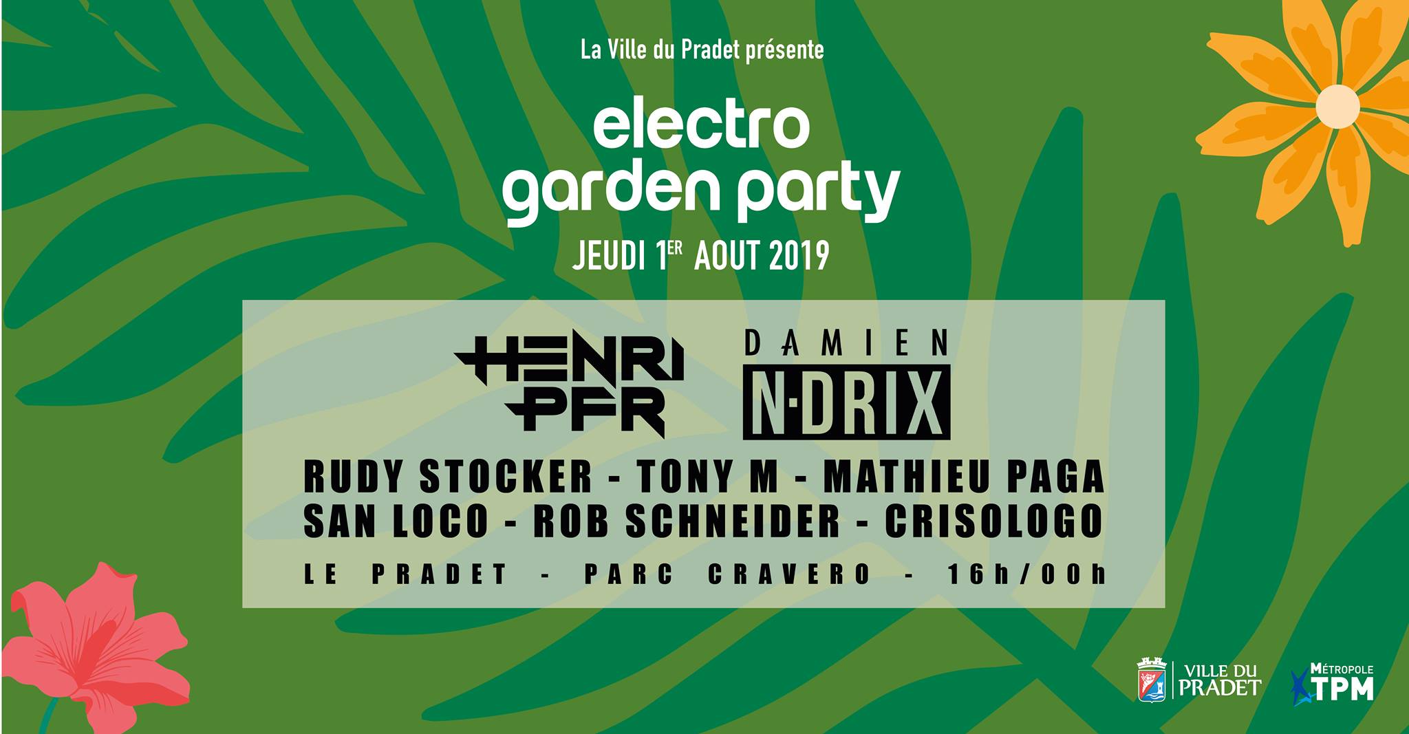 Electro Garden Party le 1er aout au Pradet