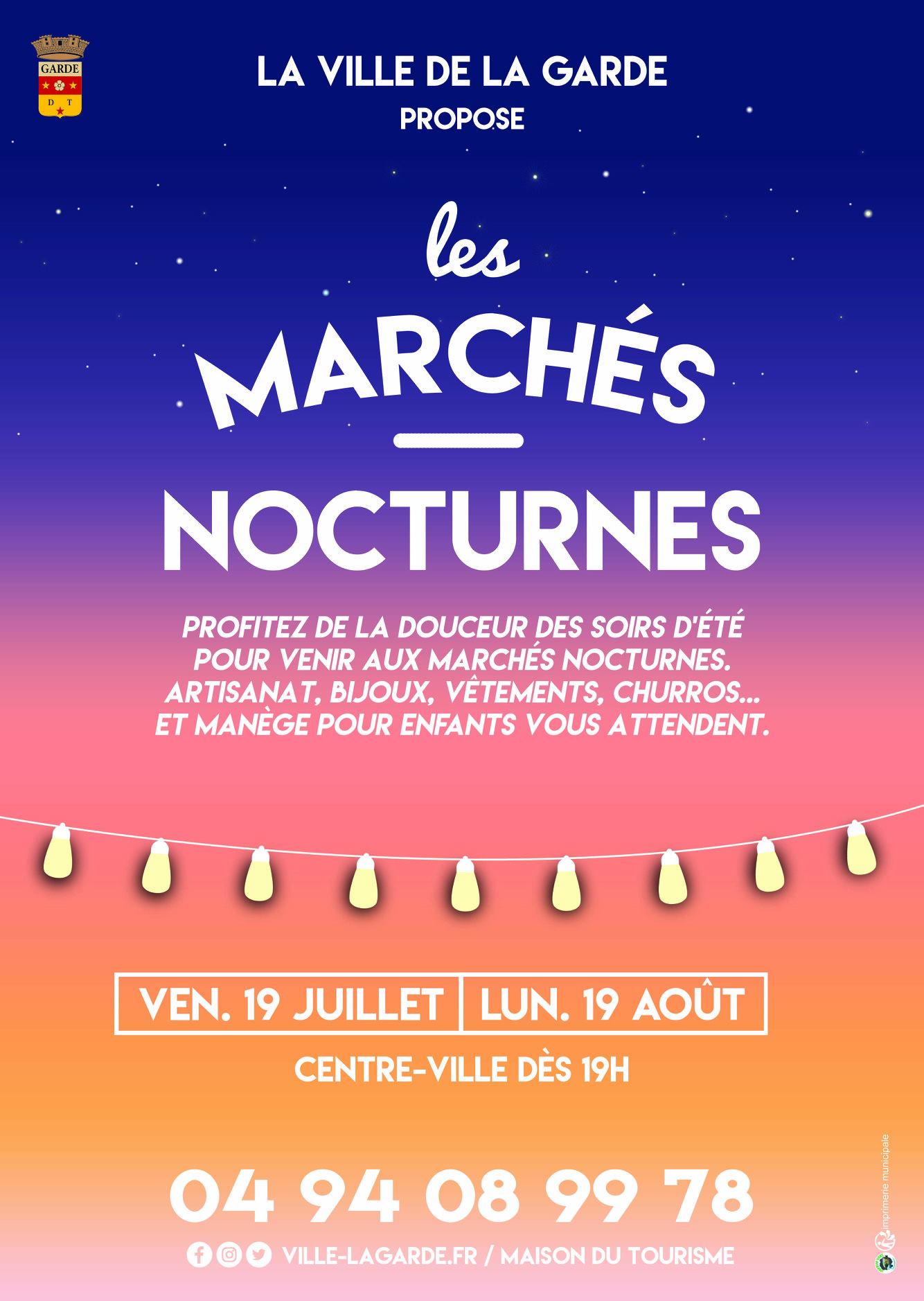 Marché nocturne de La Garde le 19 août