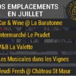 emplacements de juillet